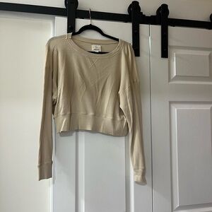 Aerie waffle cropped cover up/sweater